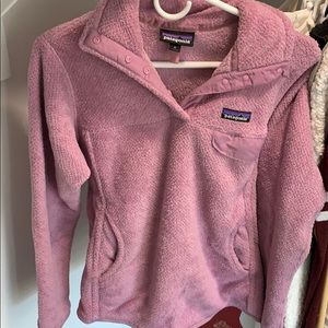 Purple Patagonia pullover fleece